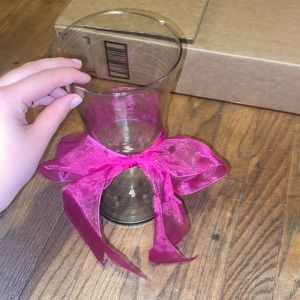 Glass tall flowers vase